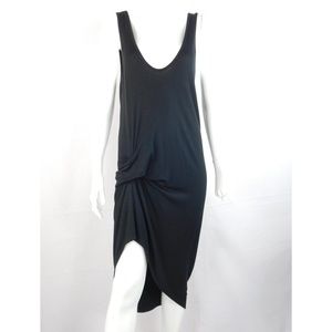 Riller and Fount Black Jersey Draped Dress
